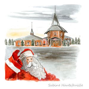 rencontre pere noel finlande