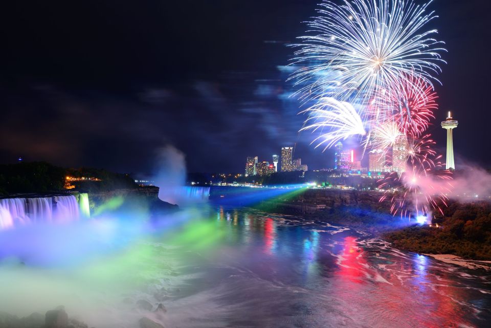 Wenn sich die Niagarafälle in eine schillernde Lichtershow verwandeln