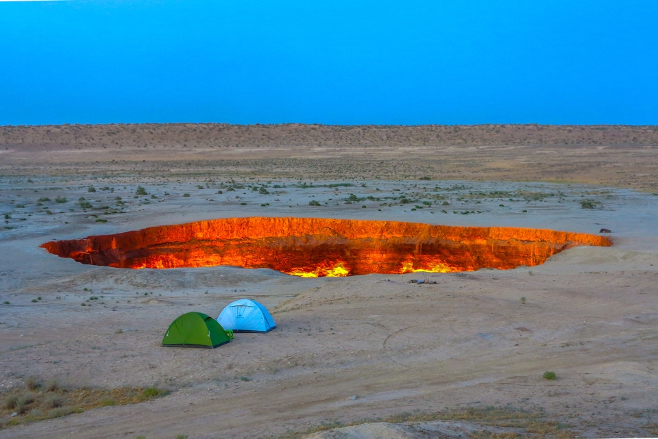 darvaza gas crater sea of stars