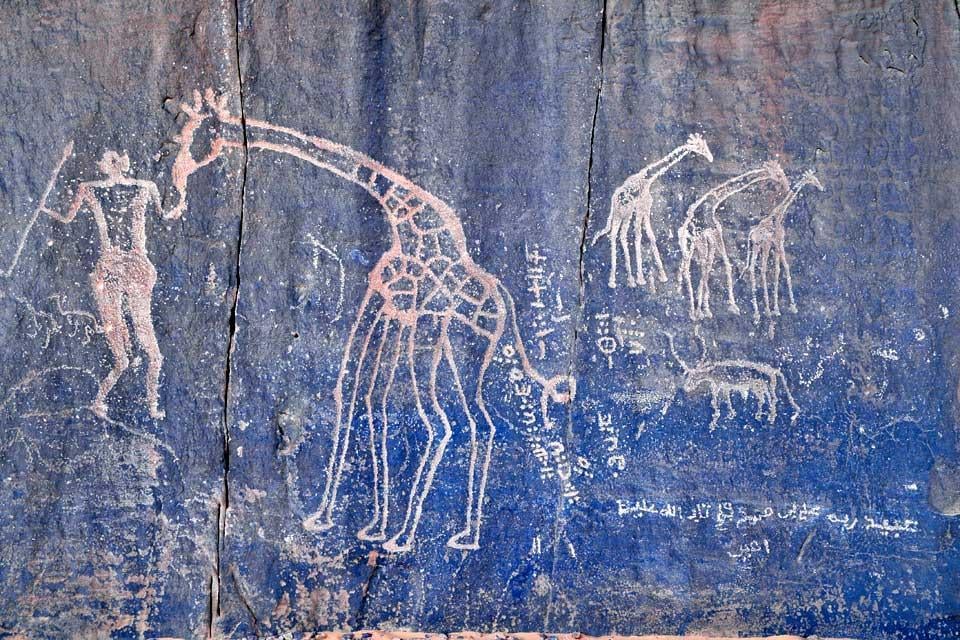Les peintures rupestres de Ajjer , Algérie