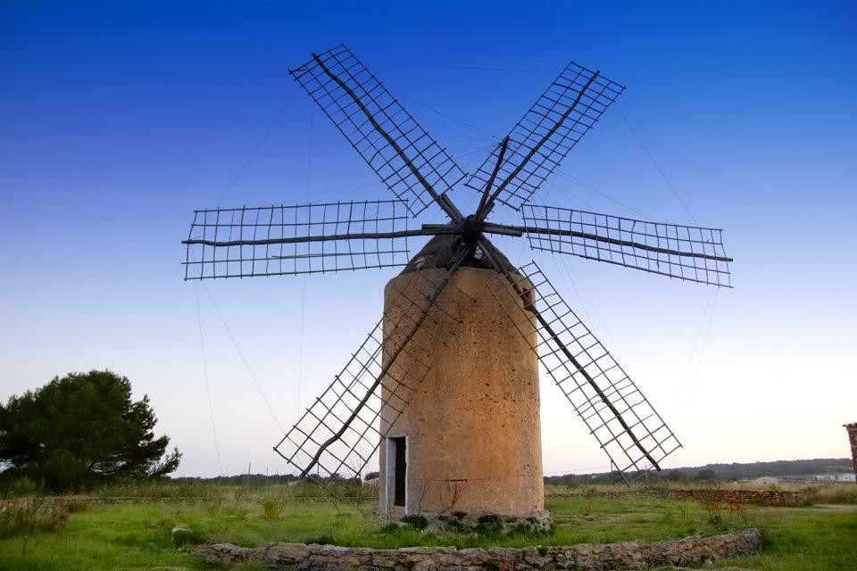 Formentera , Les moulins à vent de Formentura , Espagne