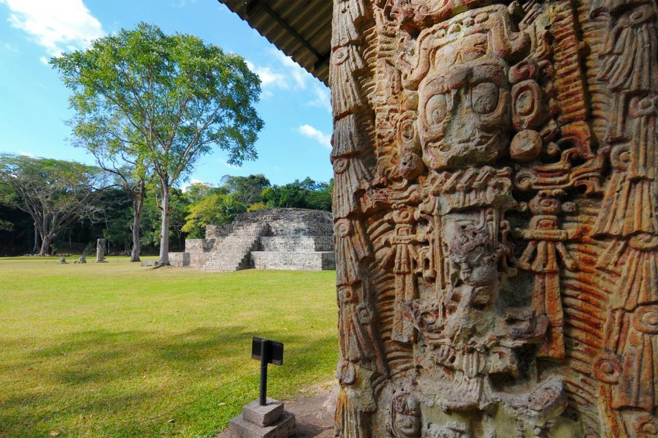 Die Maya-Ruinen in Copan , Honduras