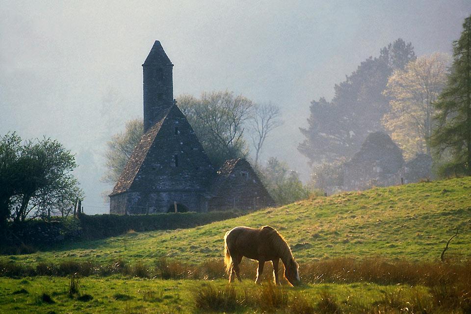 Le montagne granitiche di Wicklow , Paesaggio tipico, Wicklow , Irlanda