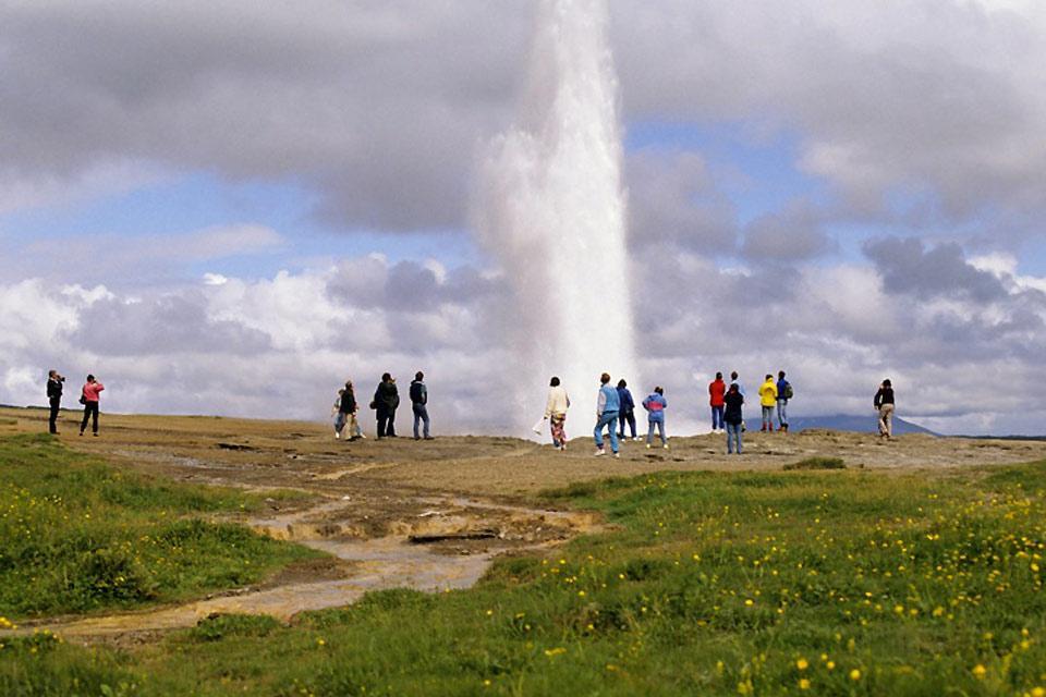 Les Geysers de Geysir , Terre de geysers , Islande