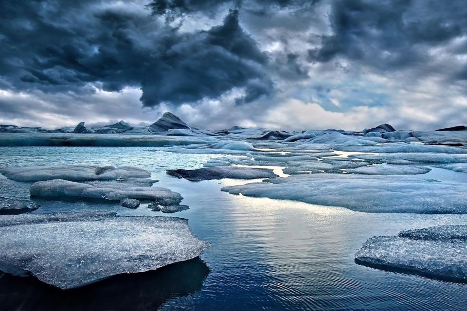 Les glaciers d'Islande , Le lac Jökulsárlón , Islande