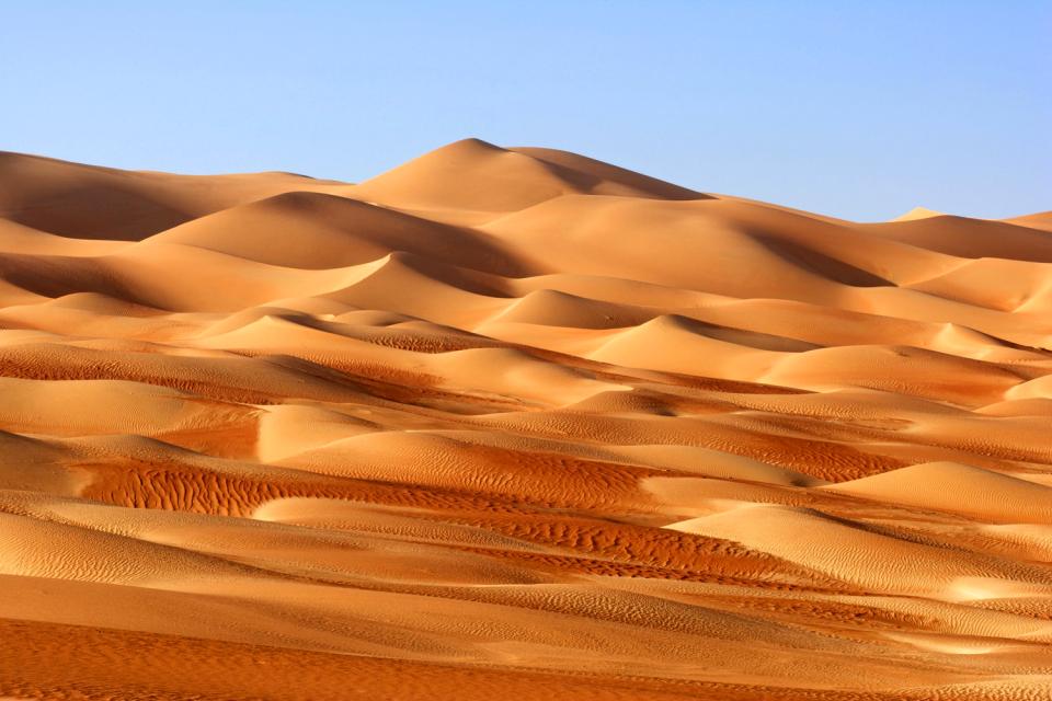 Le désert Rub' al-Khali , Arabie saoudite