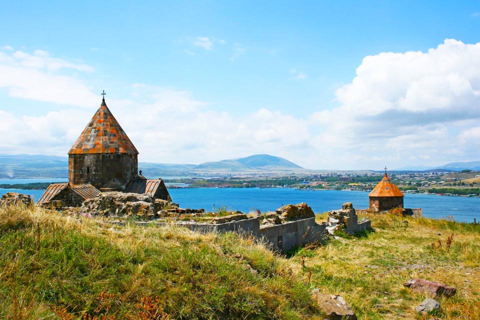 El lago Sevan , Armenia
