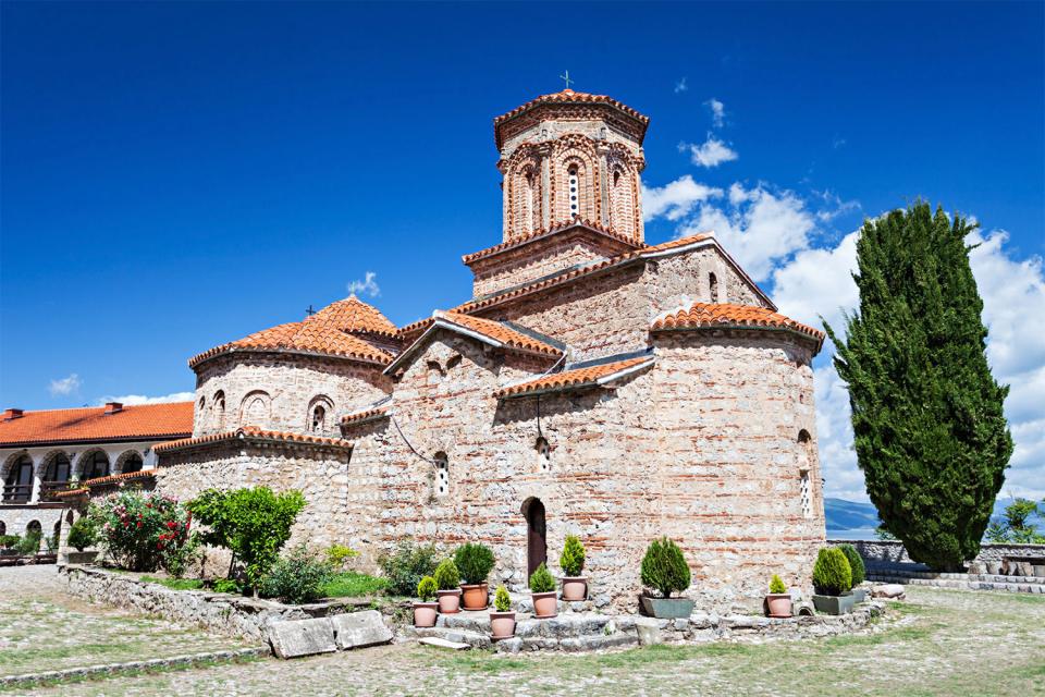 El monasterio de San Naum , Macedonia