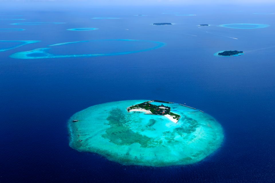 Les paysages, atoll, Helengeli, atsu, Maldives, océan indien