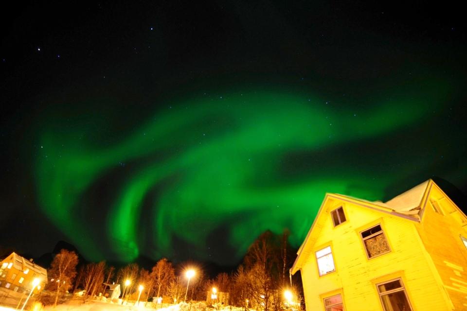 Las auroras boreales , Noruega