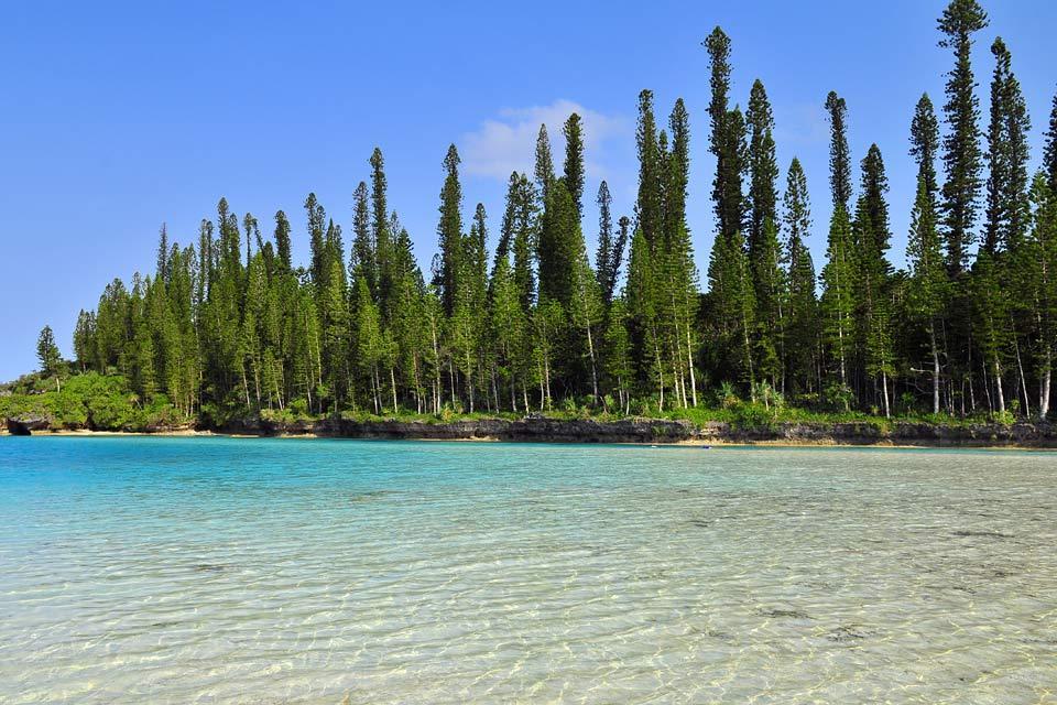 La isla de los Pinos , La laguna , Nueva Caledonia