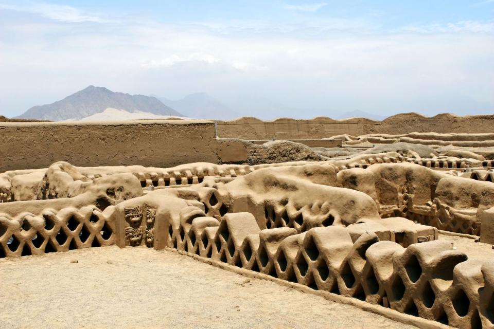 Die Zitadelle von Chan-Chan , Peru