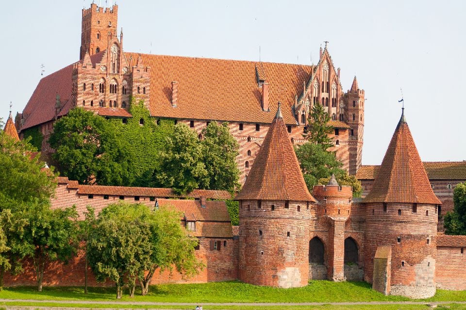 El castillo de Malbork , Polonia