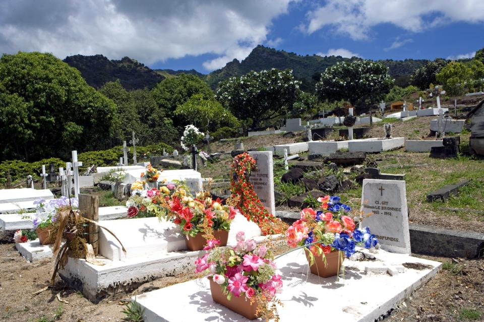 Der Friedhof von Calvaire , Polynesien