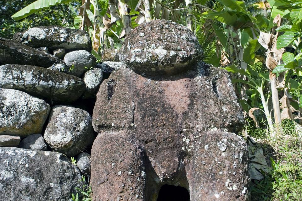 Archäologische Funde auf Naku Hiva , Polynesien