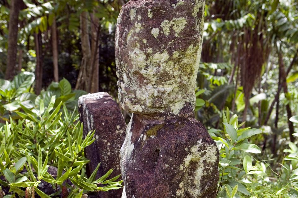 Die Maraes von Hane auf Ua Huka , Polynesien