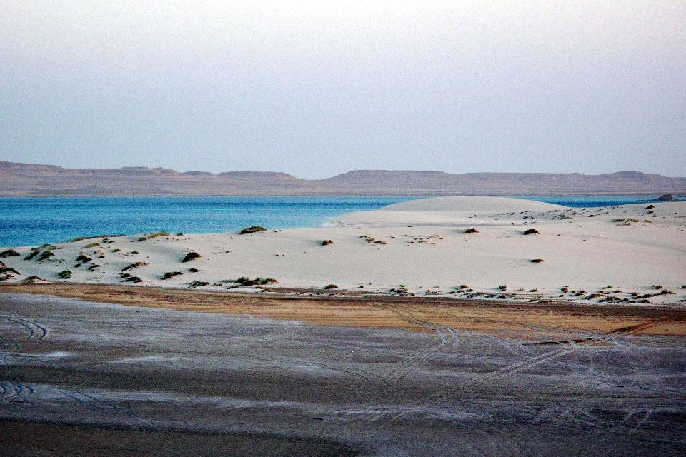 Khor Al Adaid, la mer intérieure , A marée basse , Qatar