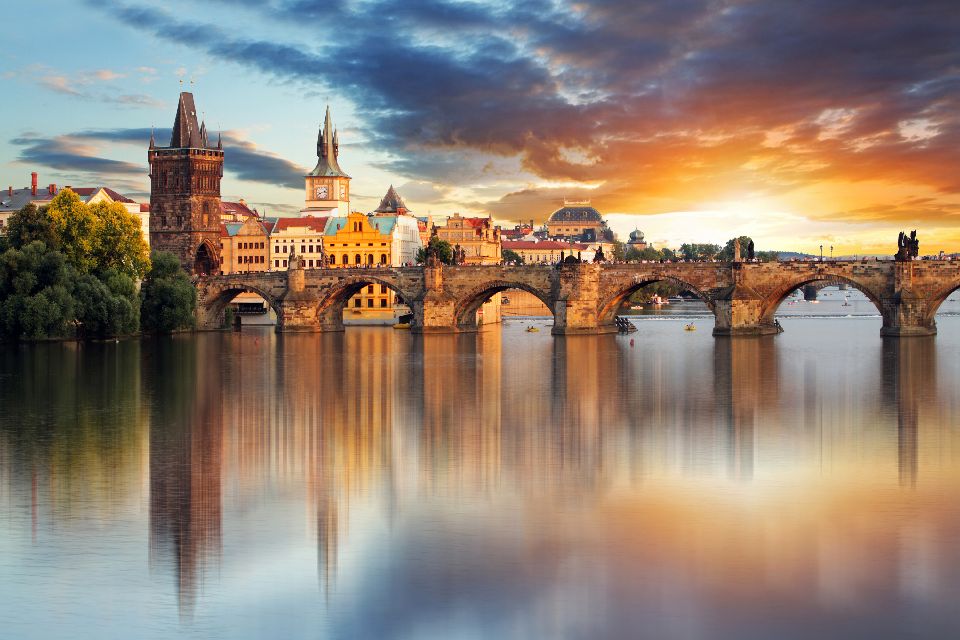 El puente Carlos en Praga , La figuras del puente Carlos , República Checa