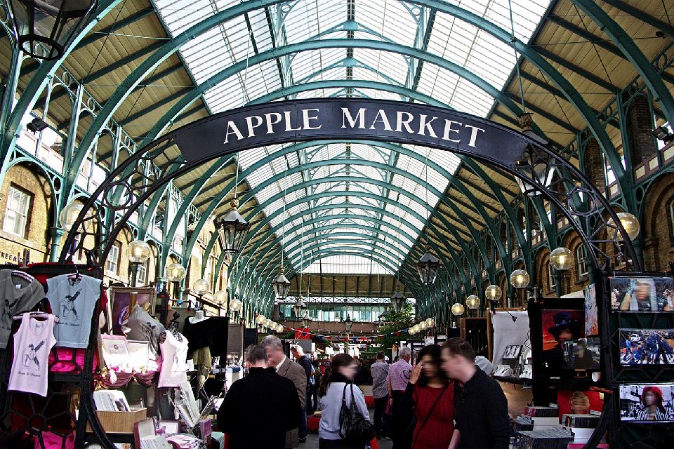 I mercatini all'aperto , Apple Market, Covent Garden, Londra , Regno Unito