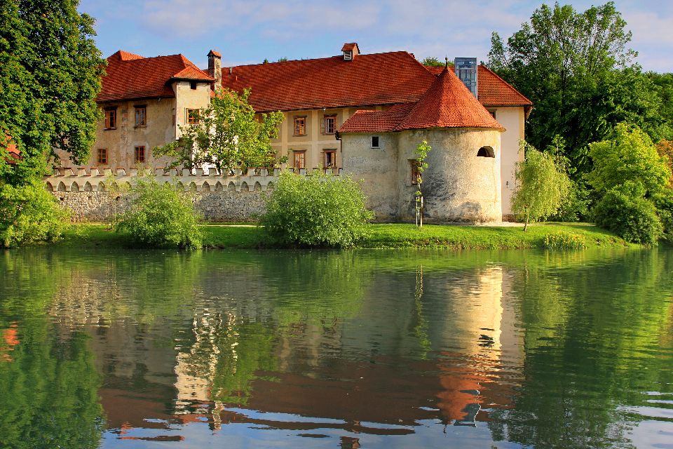 Das Schloss Otocec , Slowenien