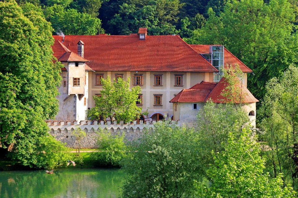 El castillo de Otocec , Eslovenia