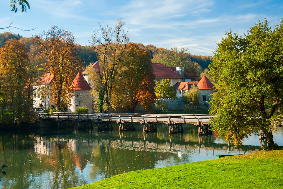El castillo de Otocec , Eslovenia