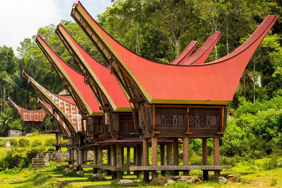 L architecture  traditionnelle Sulawesi Indon sie 