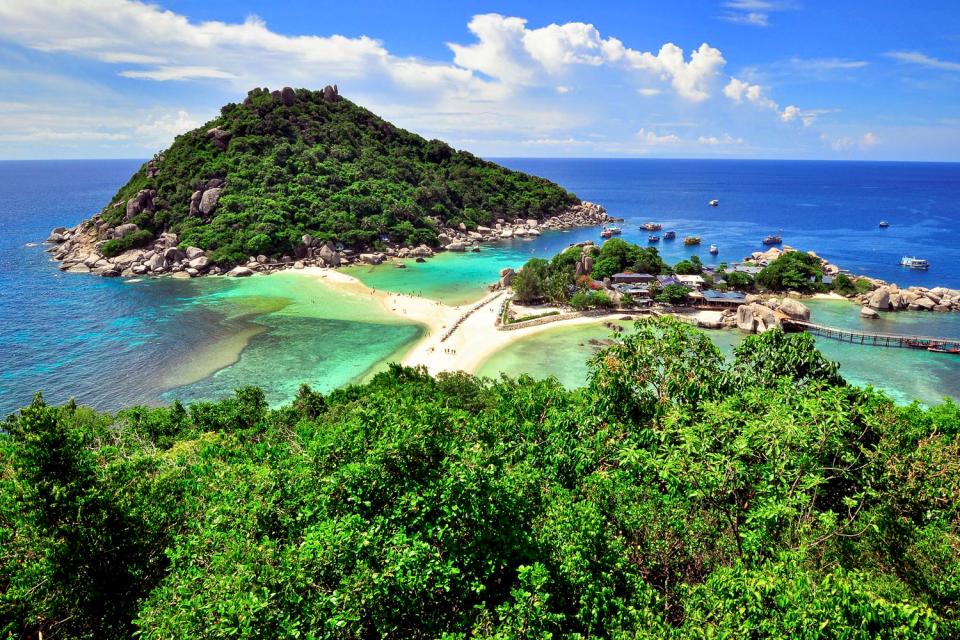 Las islas del golfo de Siam , Tailandia