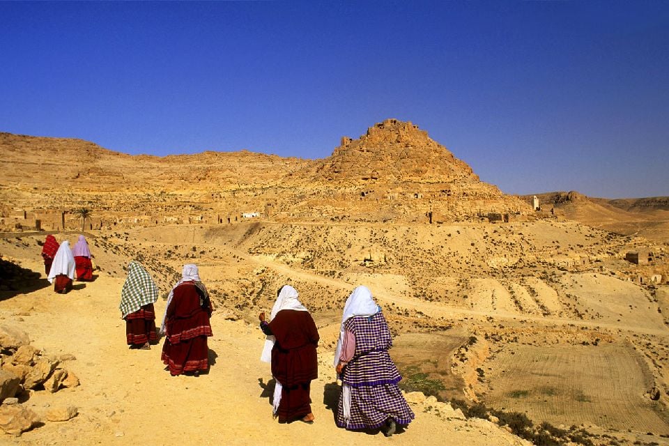 El desierto , Oasis en el Sáhara , Túnez