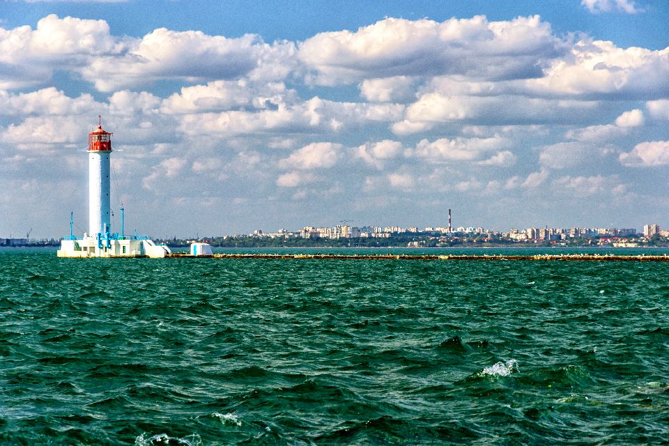 El puerto de Odessa , Ucrania