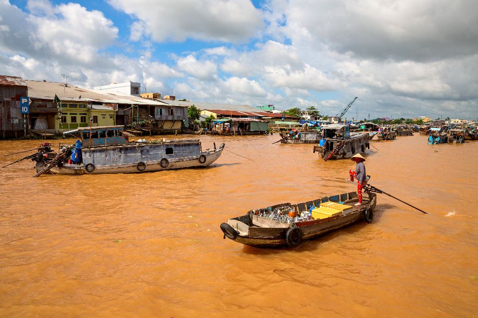 Cochinchina , Pueblos flotando , Vietnam