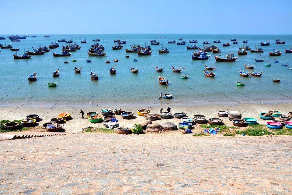 Las costas de Annam , Pescadores de Annam , Vietnam