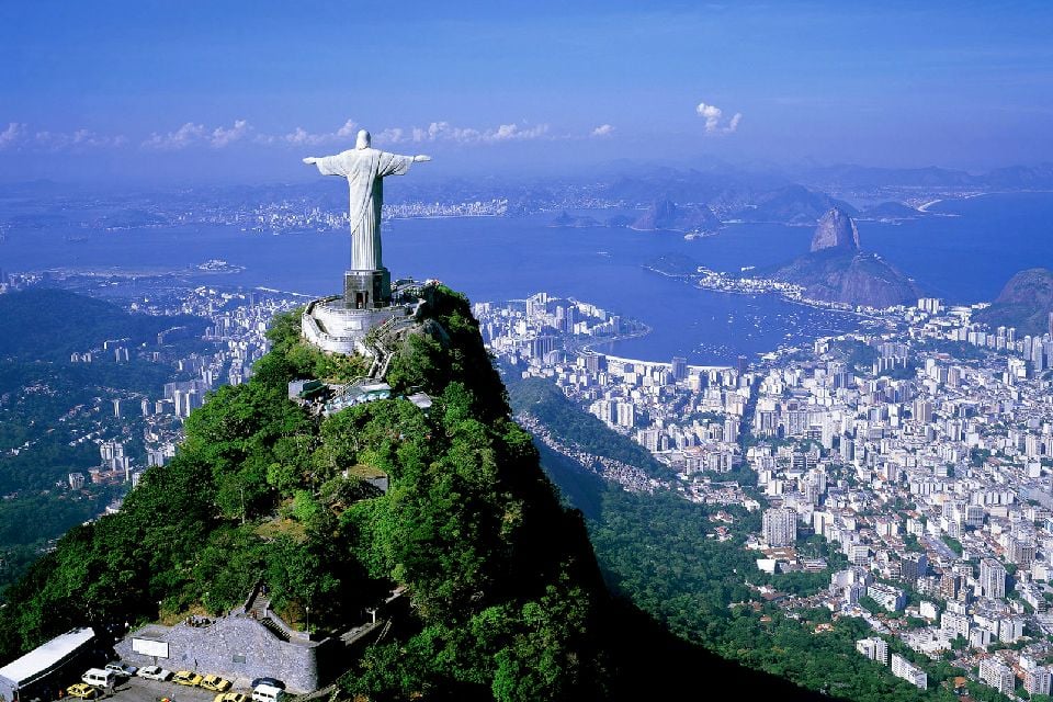 Der Corcovado , Die Statue von Christus dem Erlöser , Brasilien