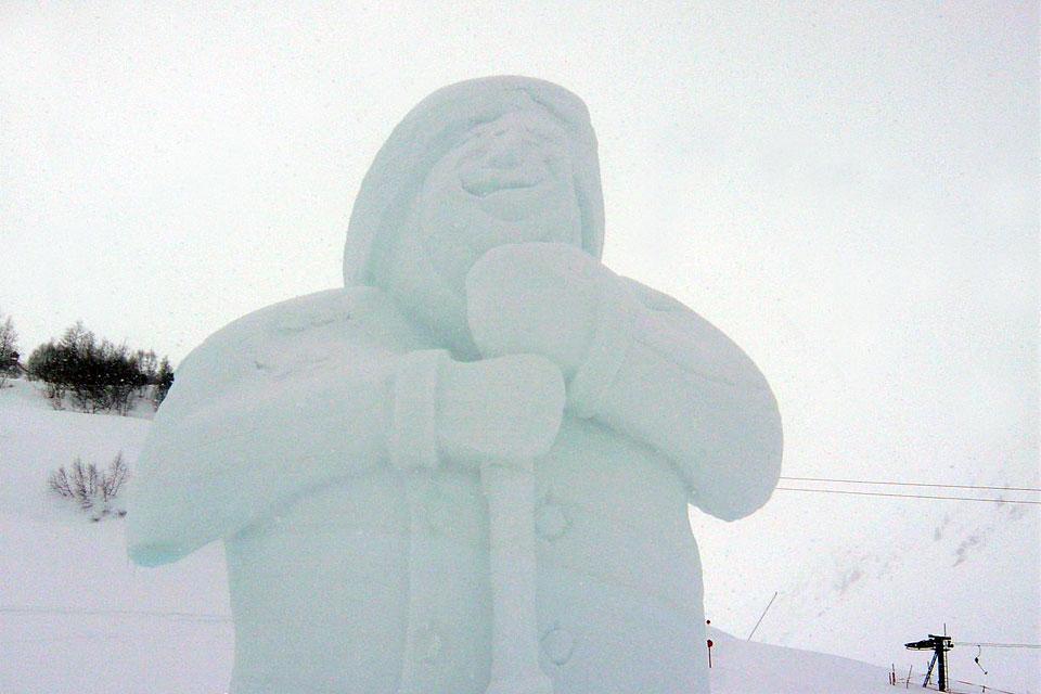 Galtür , A giant snowman , Austria
