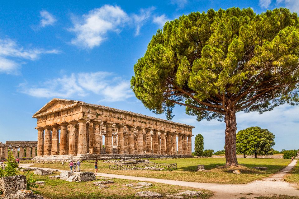 Le Cilento , Le Temple d'Héra à Paestum , Italie
