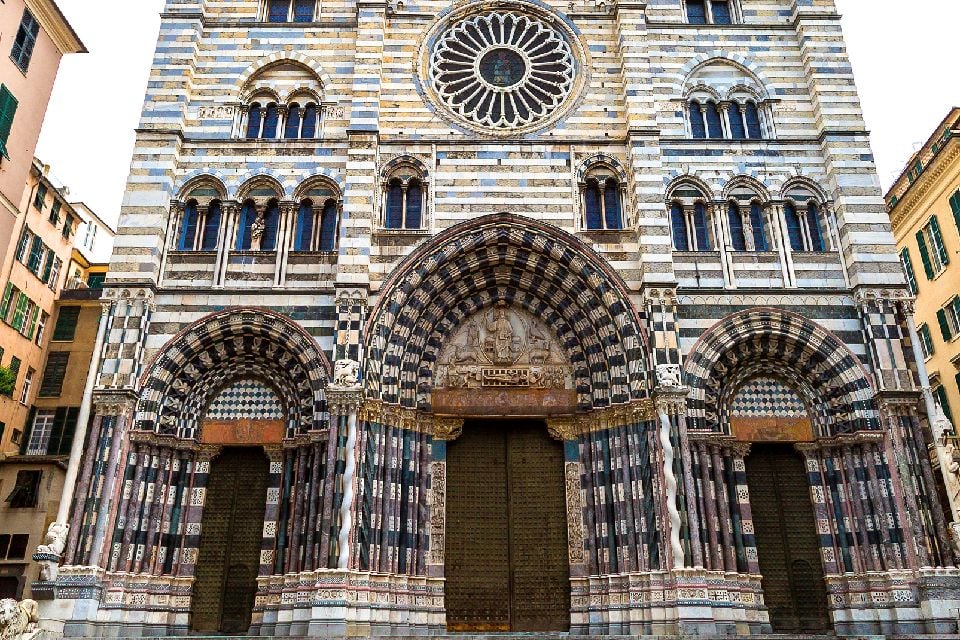 Die Kathedrale von San Lorenzo , Die Kathedrale San Lorenzo, Genua , Italien