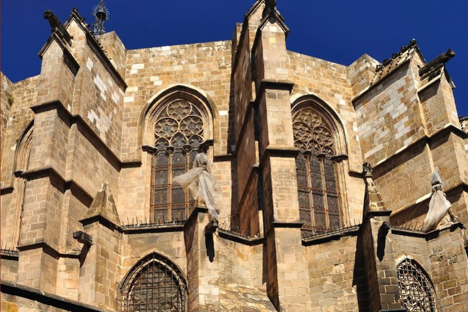 La cathédrale de Barcelone , Espagne