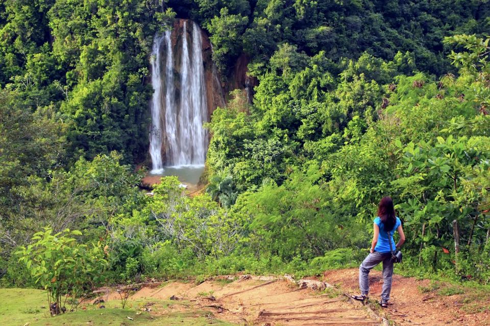 La Cascada El Limon , Der El Limon-Wasserfall, Der Wasserfall El Limon, Die Landschaften, Dominikanische Republik