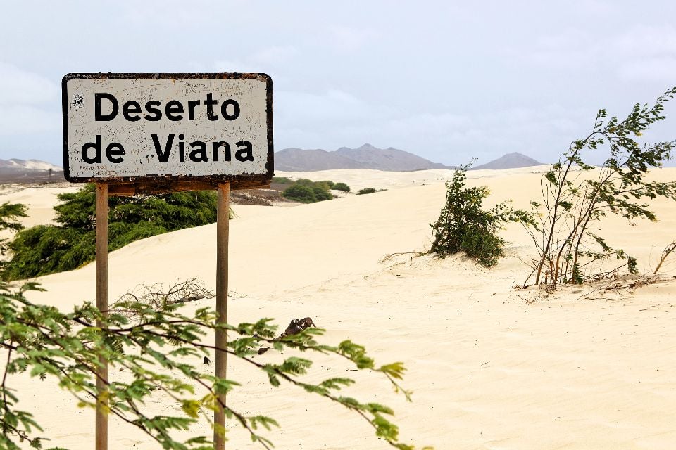 La isla de Boa Vista , El desierto de Viana , Cabo Verde