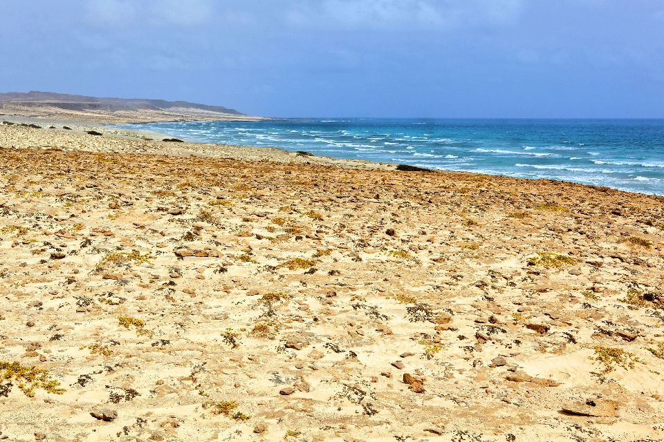 Los restos del Cabo Santa María , La costa de Boa Esperança , Cabo Verde