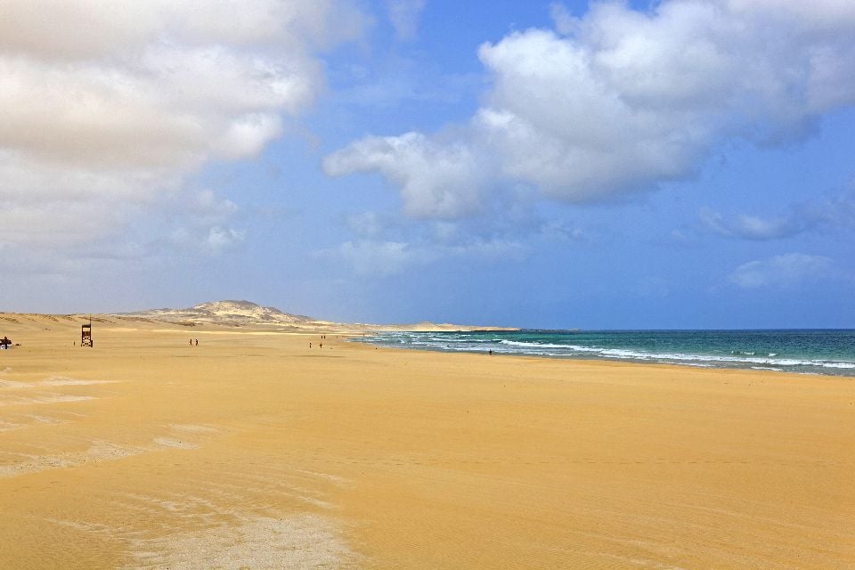 La isla de Boavista , Praia de Chaves , Cabo Verde