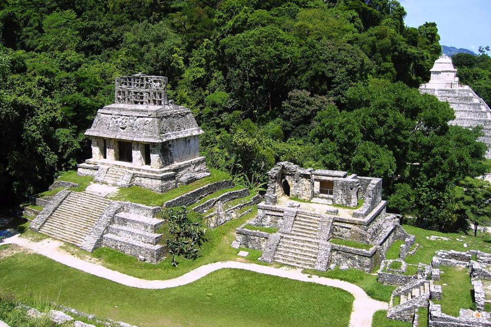 Le Site Maya De Palenque Mexique Continental Mexique
