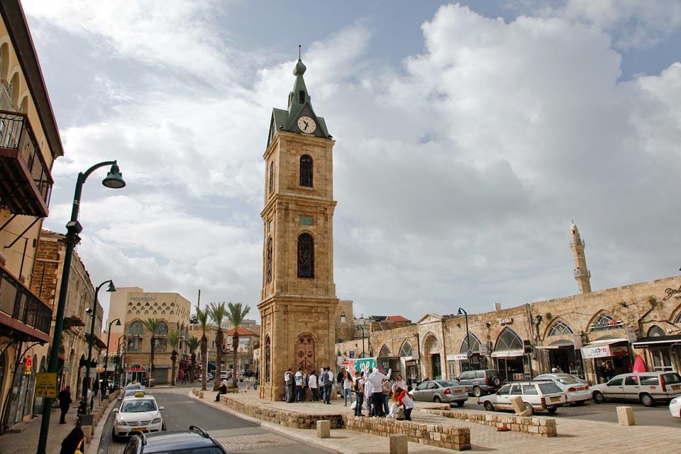 Jaffa- Le marché aux puces , La Tour de l'horloge , Israël