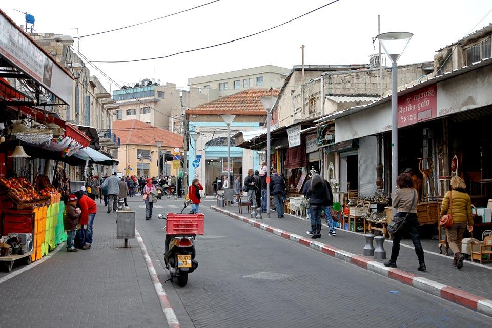 Jaffa- Le marché aux puces , Antiquités et épiciers , Israël