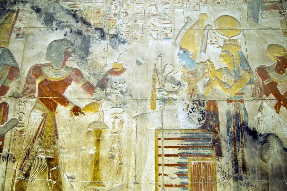 Le temple d'Abydos , Egipto