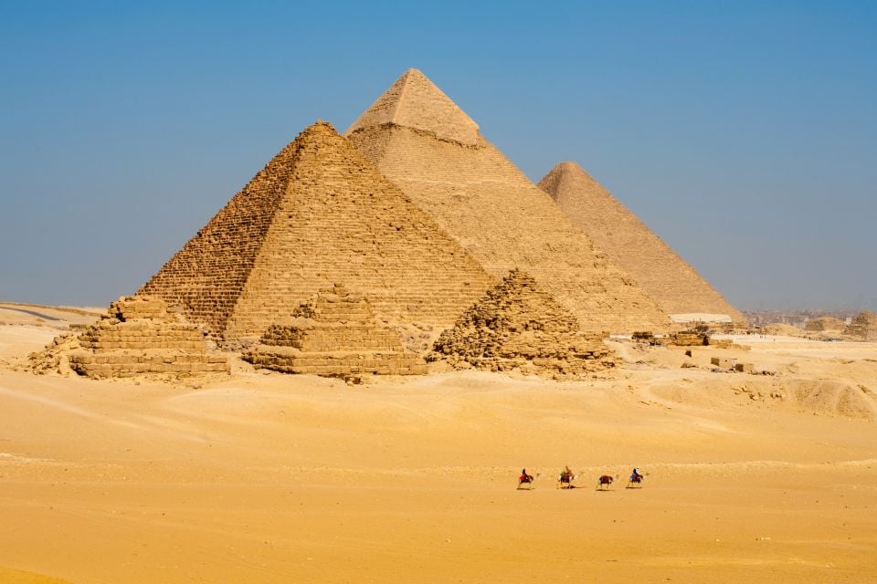 Las pirámides de Guiza, Les pyramides de Gizeh, Los parajes, El Cairo, Egipto