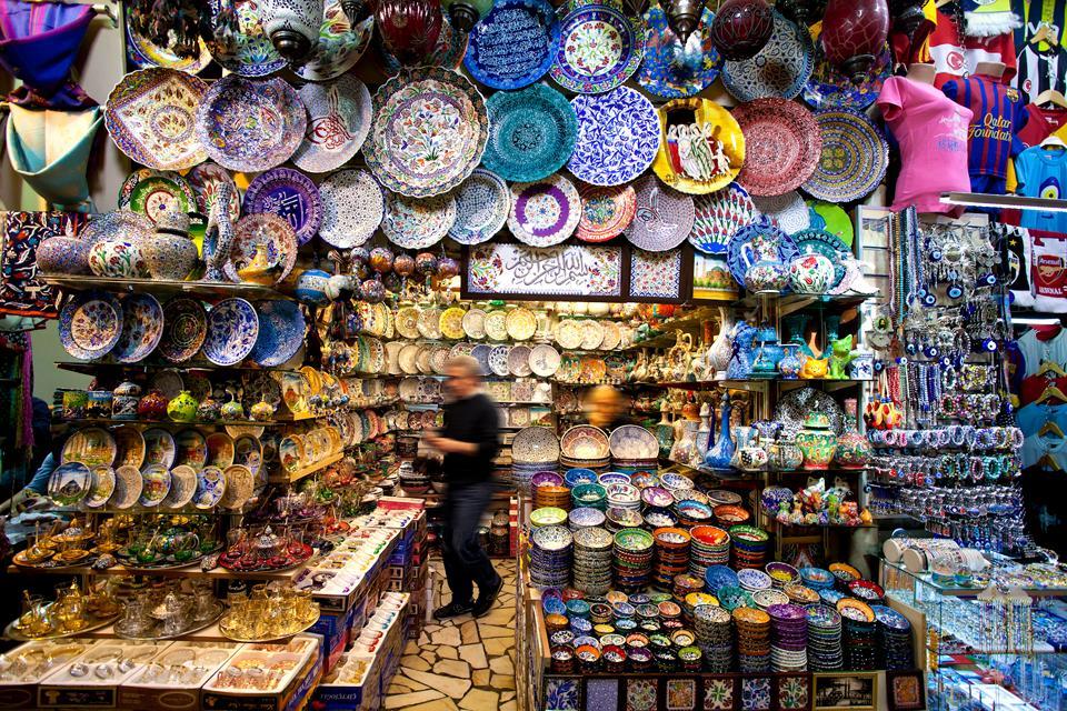 Le Grand Bazar , Des échoppes multicolores , Turquie
