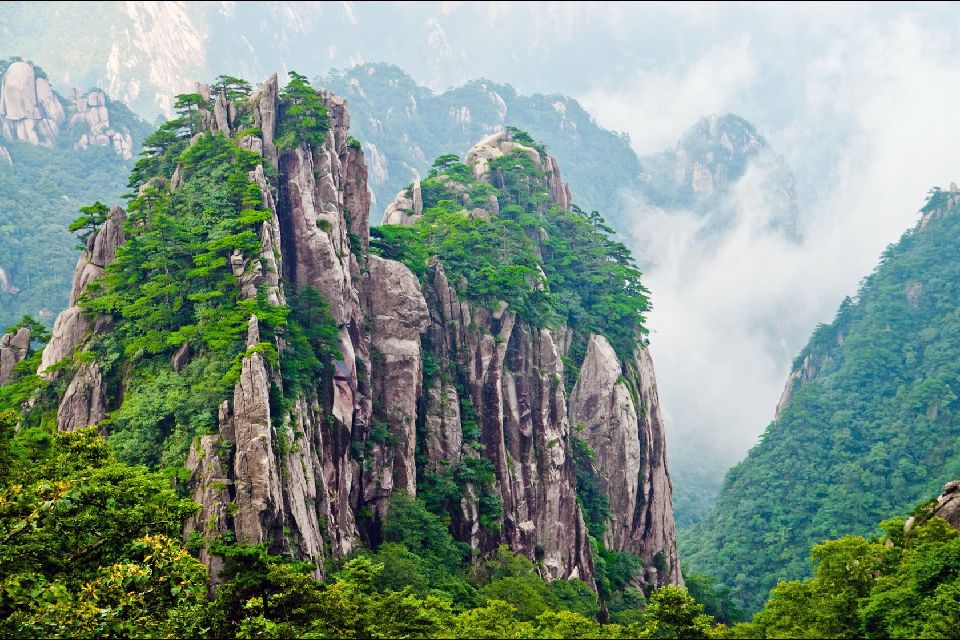 Huangshan , La Montagne Jaune , Les bonsaïs de la Montagne Jaune , Chine