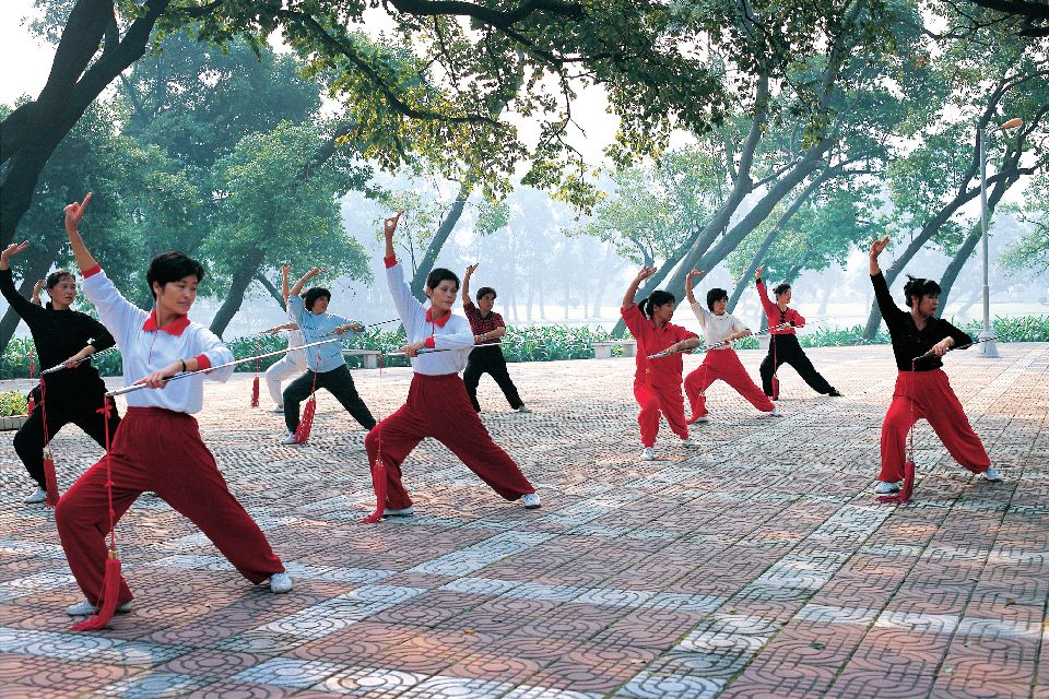 Le arti marziali , La pratica in gruppo delle arti marziali , Cina