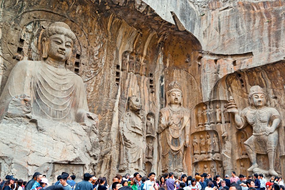 The Longmen Buddhist Grottoes , Chinese sculptural magnificence , China